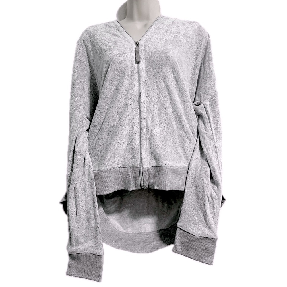 Heather Gray Zip Up Jacket with Hood